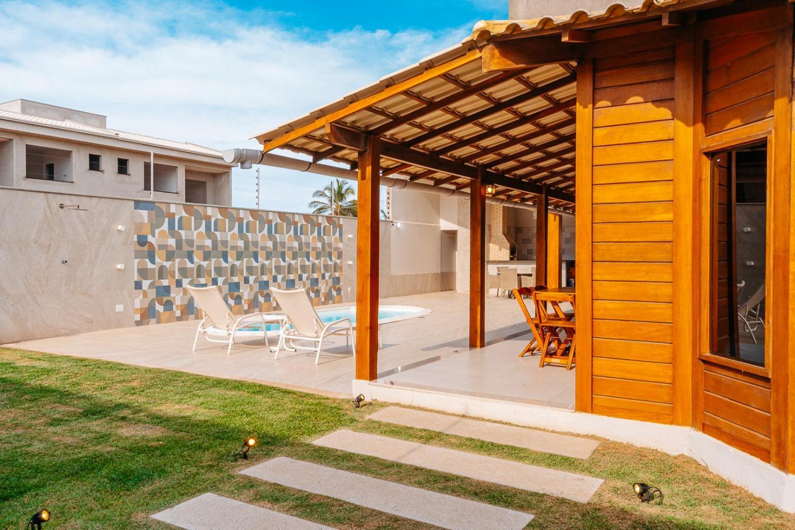 Casadecastelhanos, Quadra Do Mar De Castelhanos, 4 Suites Com Ar, Churrasqueira, Piscina, Hidromassagem, Cozinha Integrada Gourmet Ideal Para Familia E Amigos 安谢塔 外观 照片